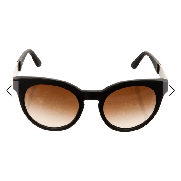 Tory Burch Black Round Gradient Sunglasses - Picture 2 of 15